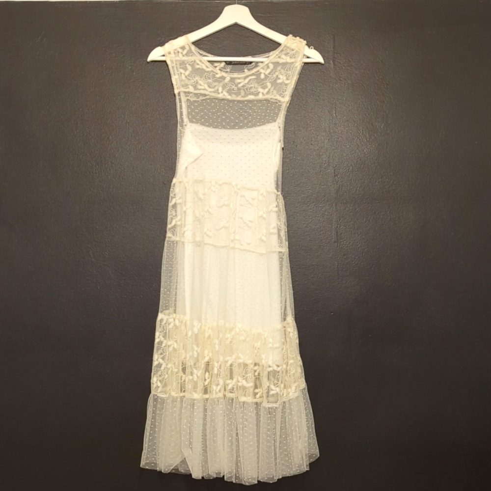 NWT! Zara Baby Doll Lace Dress Size S